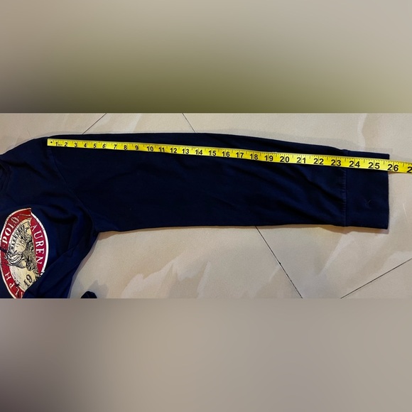 Vtg POLO by Ralph Lauren Men Green Crewneck Long Sleeve Tee Sz L Bleecker Deer - Picture 10 of 16